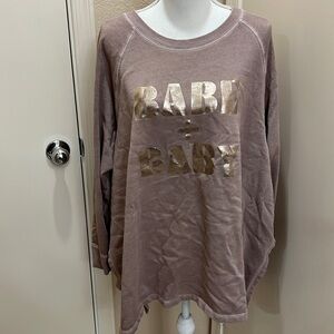 Old navy maternity babe + baby side slit sweater